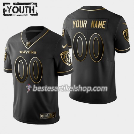 Kinder Baltimore Ravens Trikot Nike Schwarz Golden Edition - Personalisiert